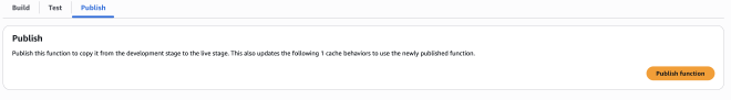 CloudFront Function Publish Code