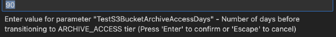 Deployment parameters
