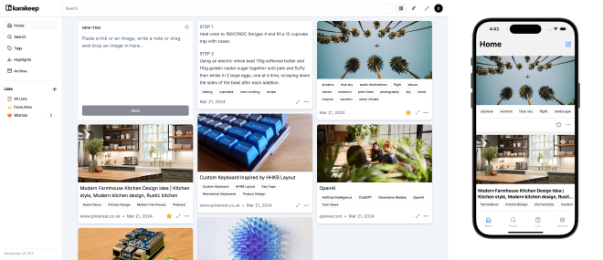 Karakeep Homepage